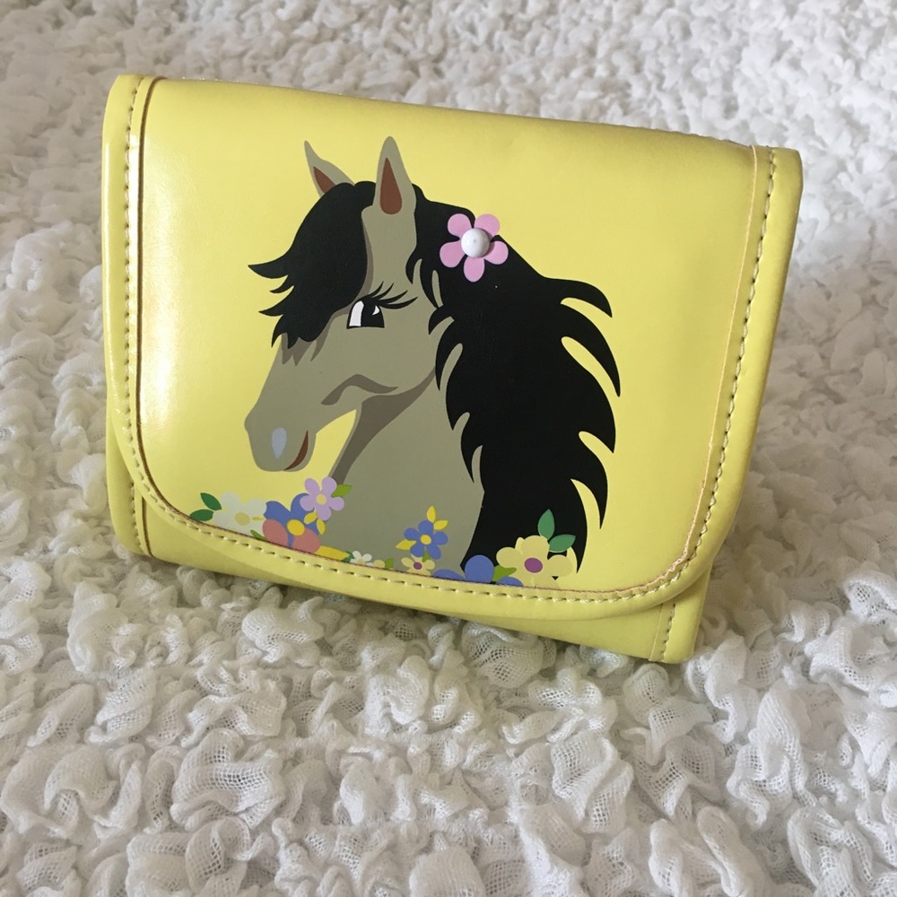 💛🐴 Rare Shag Wear Cute Zippered Case 🐴💛